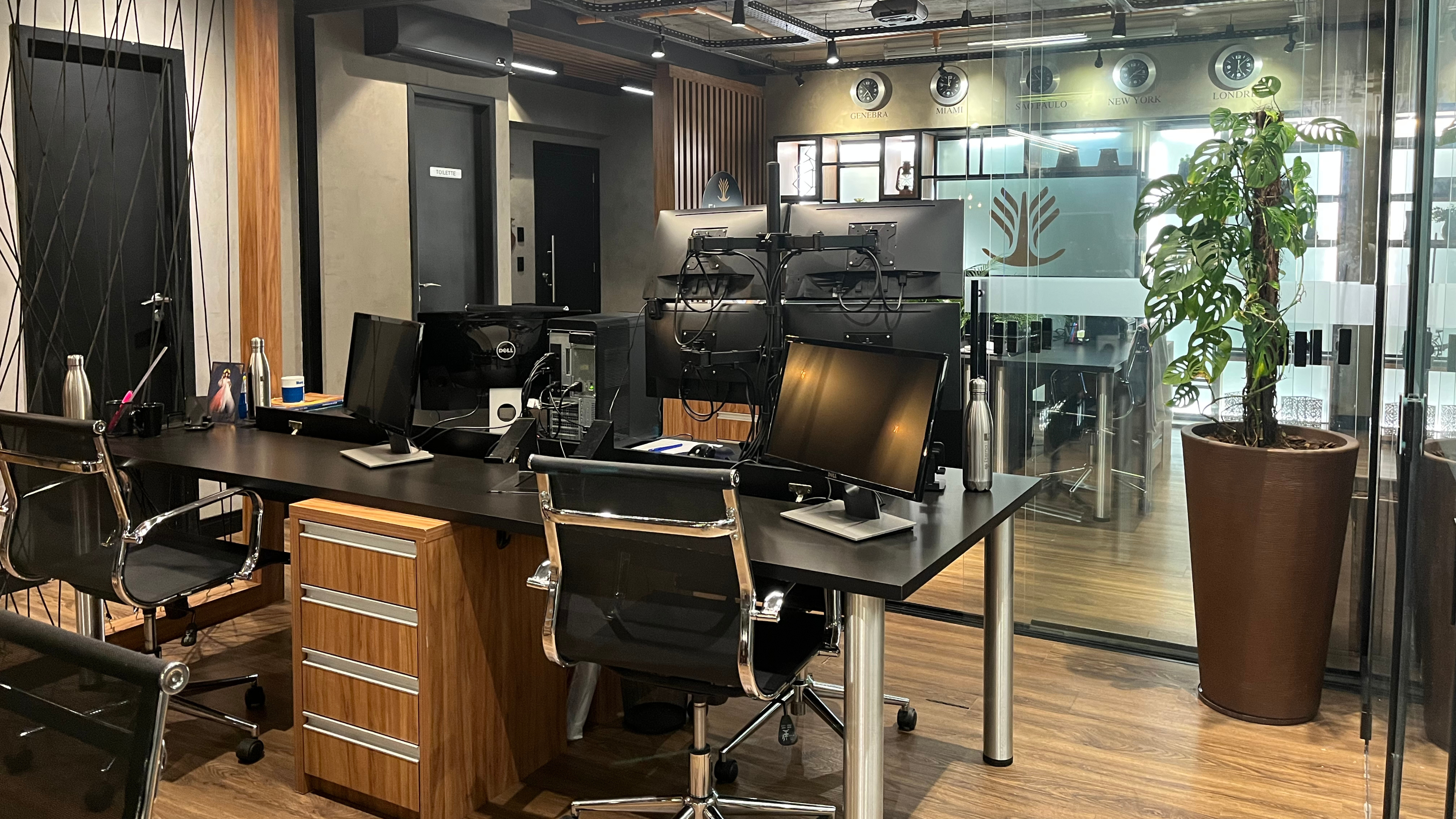 Eterna Lounge - Ambiente de trabalho da Eterna Capital